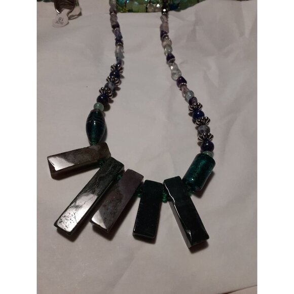 Jasper Gemstone Necklace 20" - Picture 2 of 7